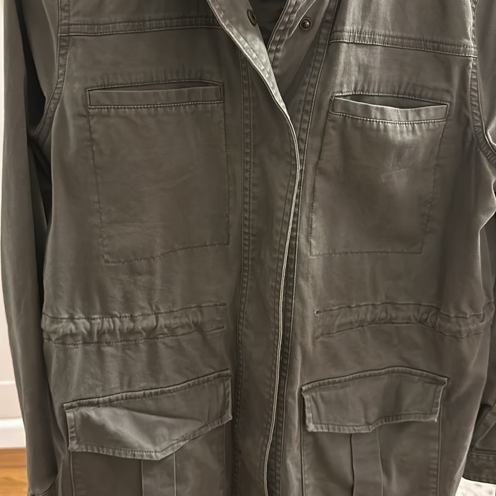 Olive Green Utility Jacket - Picture 2 of 5